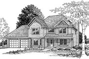 Traditional Style House Plan - 3 Beds 2.5 Baths 1912 Sq/Ft Plan #70-239 