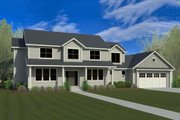 Craftsman Style House Plan - 5 Beds 3.5 Baths 3221 Sq/Ft Plan #920-9 