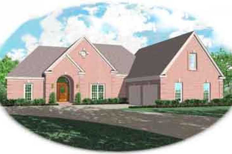 European Style House Plan - 3 Beds 2 Baths 2358 Sq/Ft Plan #81-1198