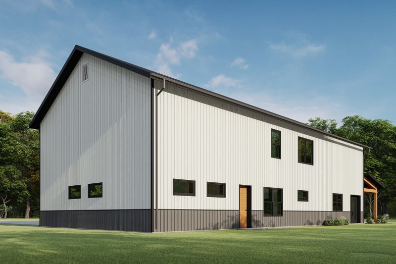 Home Plan - Exterior - Other Elevation 3 for Barndominium House Plan #1092-35 - 4 bed, 3 bath