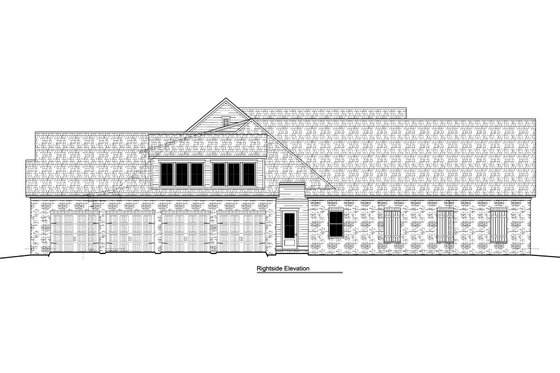 Exterior - Other Elevation 3 for Traditional House Plan #1081-5 - 4 bed, 4.5 bath