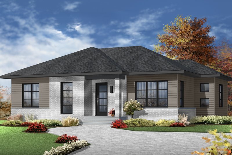 Dream House Plan - Ranch Exterior - Front Elevation Plan #23-2617