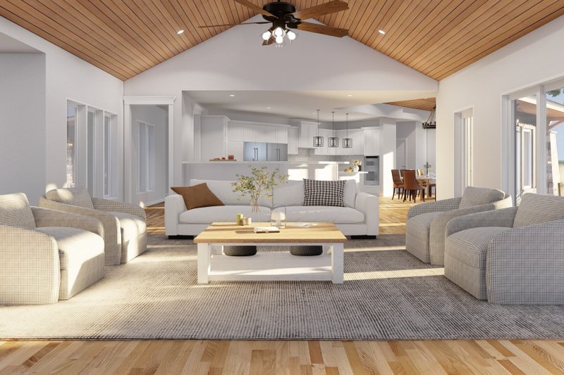 Dream House Plan - Interior - Family Room for Contemporary House Plan #17-3390 - 4 bed, 3.5 bath