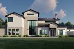 Modern Exterior - Front Elevation Plan #1110-38