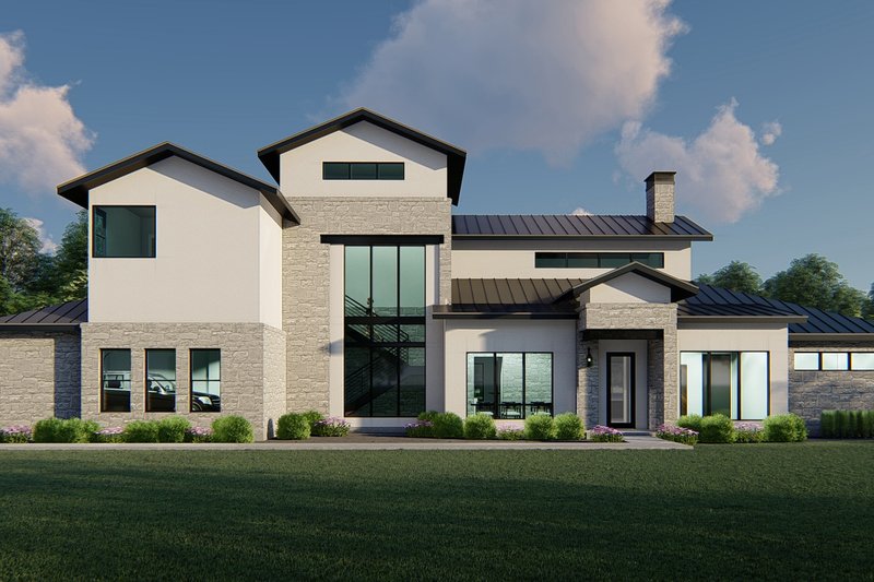 Architectural House Design - Modern Exterior - Front Elevation Plan #1110-38