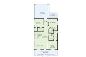 Floor Plan - Main Floor for Traditional House Plan #17-555 - 3 bed, 3 bath