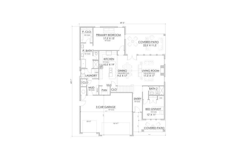 Dream House Plan - Floor Plan - Main Floor for Traditional House Plan #1098-15 - 5 bed, 3 bath
