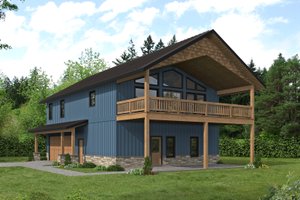 Craftsman Exterior - Front Elevation Plan #117-1022