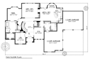European Style House Plan - 3 Beds 2.5 Baths 3608 Sq/Ft Plan #70-531 
