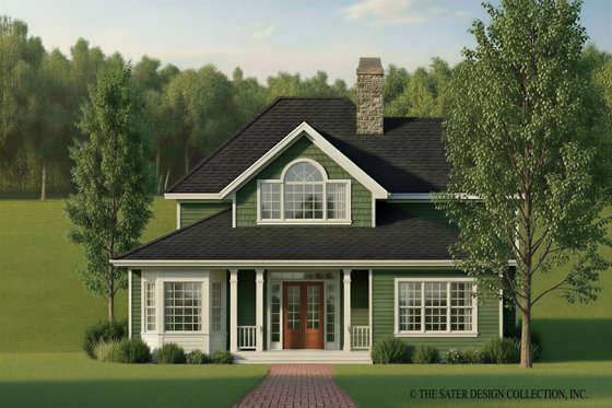 Exterior - Rear Elevation for Victorian House Plan #930-180 - 3 bed, 3 bath