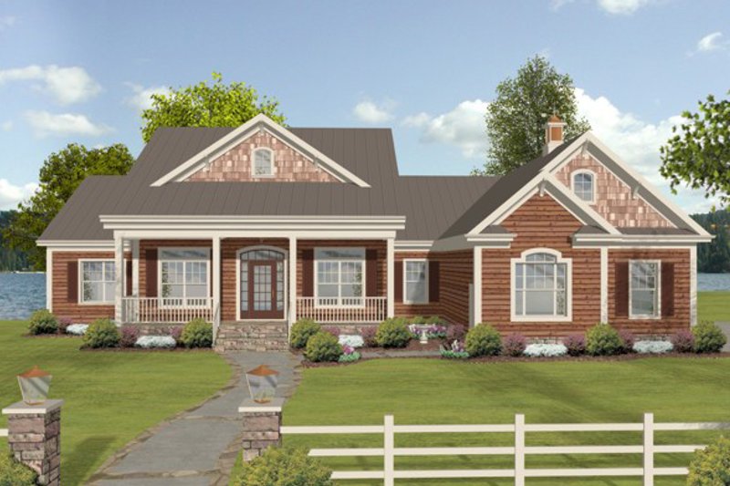 Home Plan - Exterior - Front Elevation Plan #56-607
