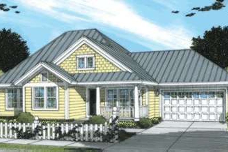 Home Plan - Traditional Exterior - Front Elevation Plan #20-1886