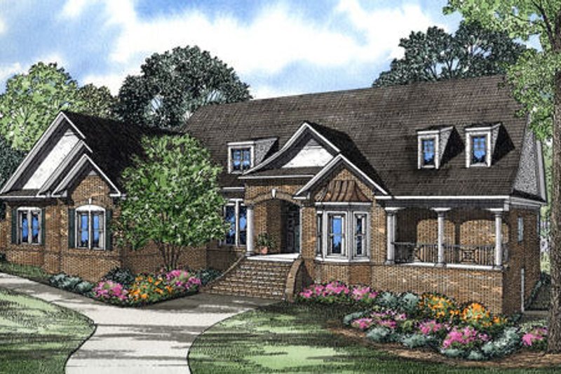 Dream House Plan - Southern Exterior - Front Elevation Plan #17-2365