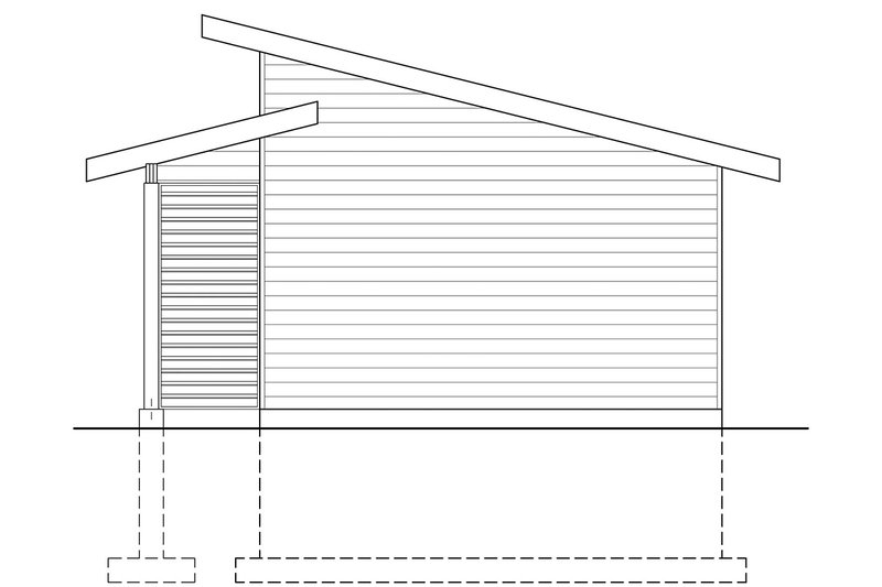Architectural House Design - Exterior - Rear Elevation for Contemporary House Plan #23-2668, 0 bath