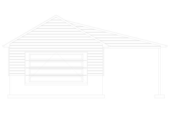 Exterior - Front Elevation 4 for Traditional House Plan #1060-96, 0 bath