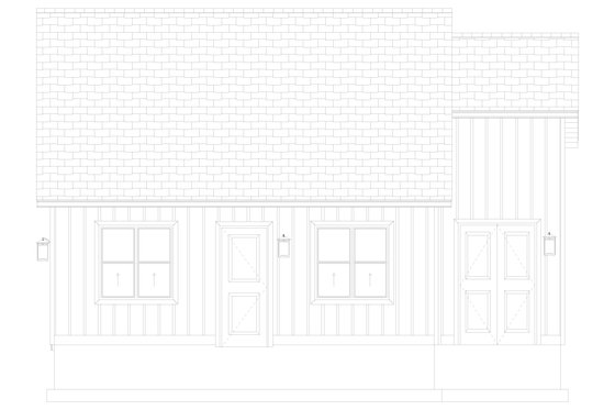 Exterior - Other Elevation 3 for Traditional House Plan #1060-277, 0 bath