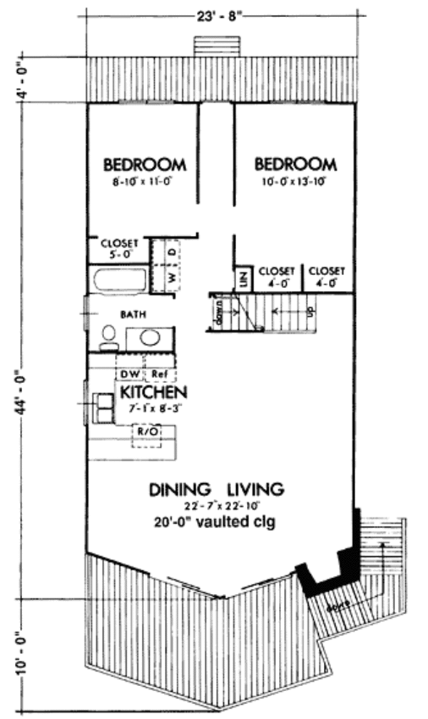 Bungalow Floor Plan - Main Floor Plan #320-301