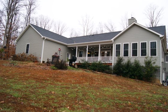 Exterior - Rear Elevation for Craftsman House Plan #44-186 - 4 bed, 3.5 bath