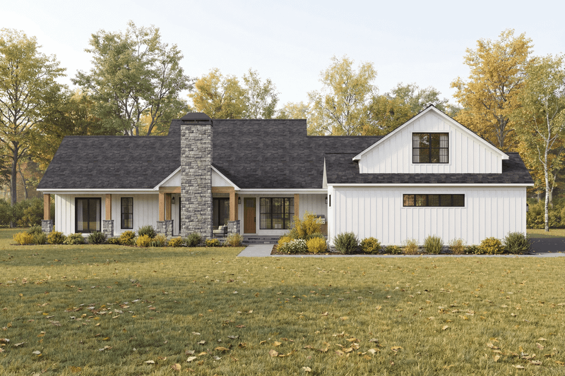 Architectural House Design - Exterior - Other Elevation 8 for Farmhouse House Plan #923-458 - 3 bed, 3.5 bath