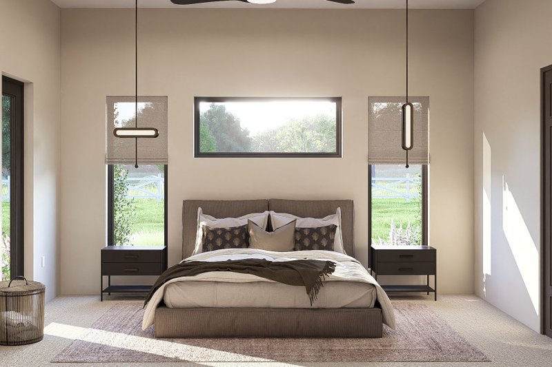 Home Plan - Interior - Bedroom 1 for Barndominium House Plan #455-383 - 3 bed, 2.5 bath