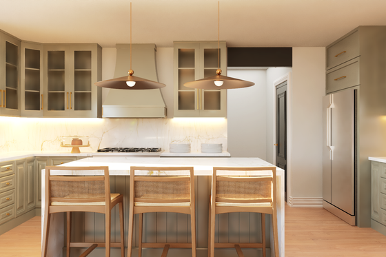 Interior - Kitchen for Farmhouse House Plan #1064-98 - 4 bed, 2.5 bath