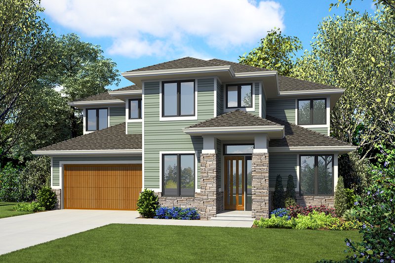 House Plan Design - Modern Exterior - Front Elevation Plan #48-939
