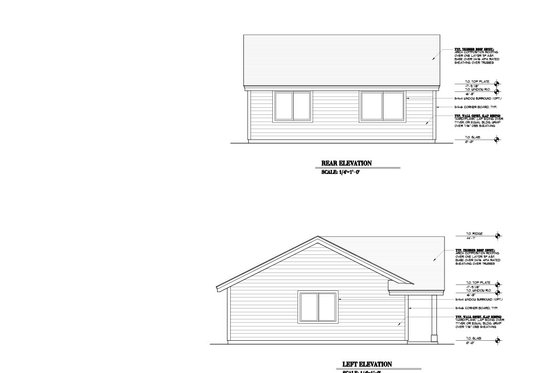 Exterior - Other Elevation 1 for Craftsman House Plan #53-694 - 1 bed, 1 bath