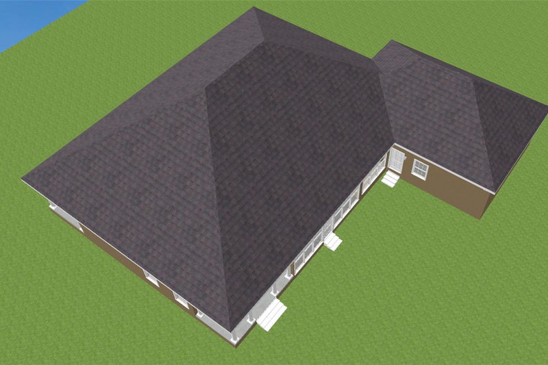 Home Plan - Exterior - Other Elevation 1 for Southern House Plan #44-127 - 3 bed, 3 bath