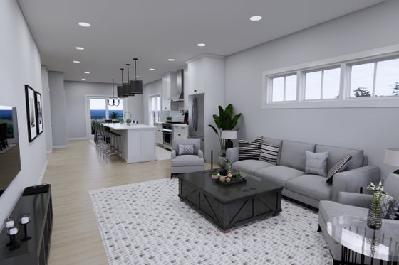 Interior - Family Room 1 for Craftsman House Plan #51-1338 - 4 bed, 3 bath