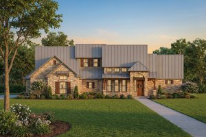 Country Exterior - Front Elevation Plan #80-190