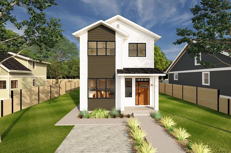 Home Plan - Contemporary Exterior - Front Elevation Plan #126-273