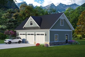 Country Exterior - Front Elevation Plan #932-1258