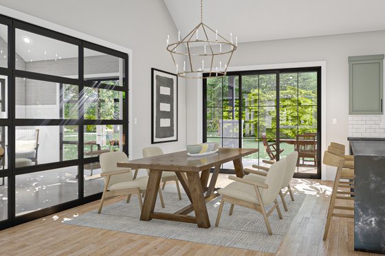 Interior - Dining Room for Barndominium House Plan #455-315 - 3 bed, 2.5 bath