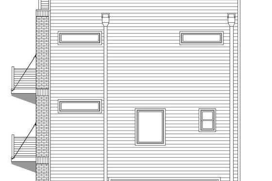 Exterior - Other Elevation 5 for Contemporary House Plan #932-213 - 2 bed, 2.5 bath