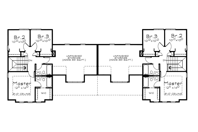 Dream House Plan - Floor Plan - Upper Floor for Traditional House Plan #20-2111 - 3 bed, 2.5 bath