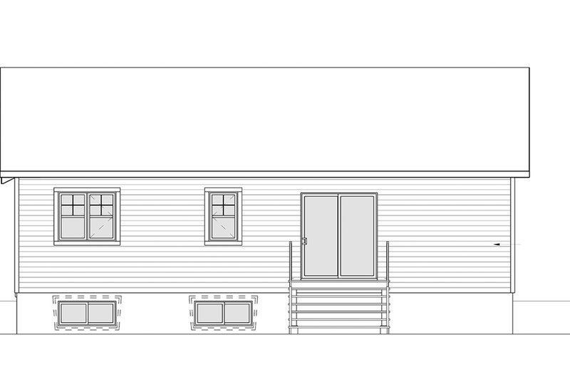 Architectural House Design - Exterior - Rear Elevation for Country House Plan #23-2697 - 2 bed, 2 bath