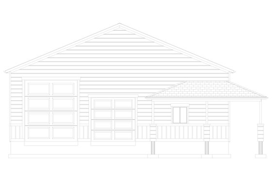 Exterior - Front Elevation 5 for Traditional House Plan #1060-120, 1 bath