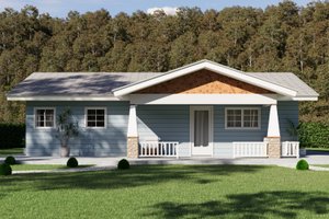 Craftsman Exterior - Front Elevation Plan #1106-171