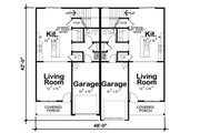 Modern Style House Plan - 3 Beds 2.5 Baths 3056 Sq/Ft Plan #20-2555 