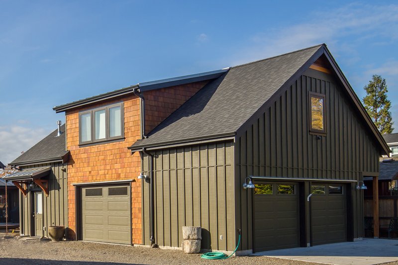 House Blueprint - Barndominium Exterior - Front Elevation Plan #124-944