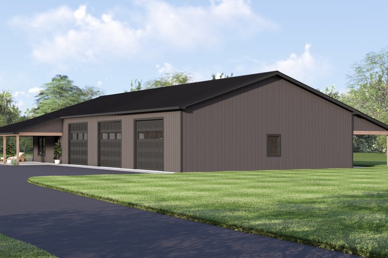 Architectural House Design - Exterior - Other Elevation for Barndominium House Plan #1064-445 - 2 bed, 1 bath