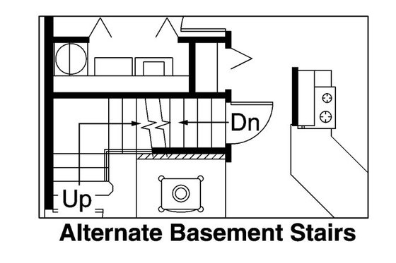 Floor Plan - Other Floor for Cabin House Plan #124-510 - 2 bed, 2 bath