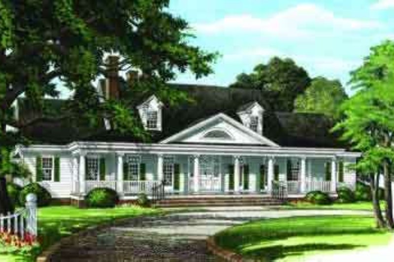 Home Plan - Southern Exterior - Front Elevation Plan #137-236
