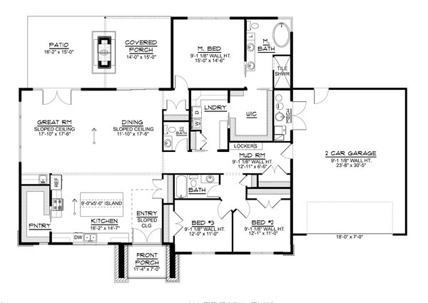 Dream House Plan - Contemporary Floor Plan - Main Floor Plan #1064-336