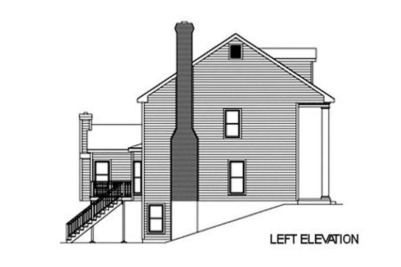 Dream House Plan - Exterior - Other Elevation for Colonial House Plan #57-121 - 4 bed, 4.5 bath