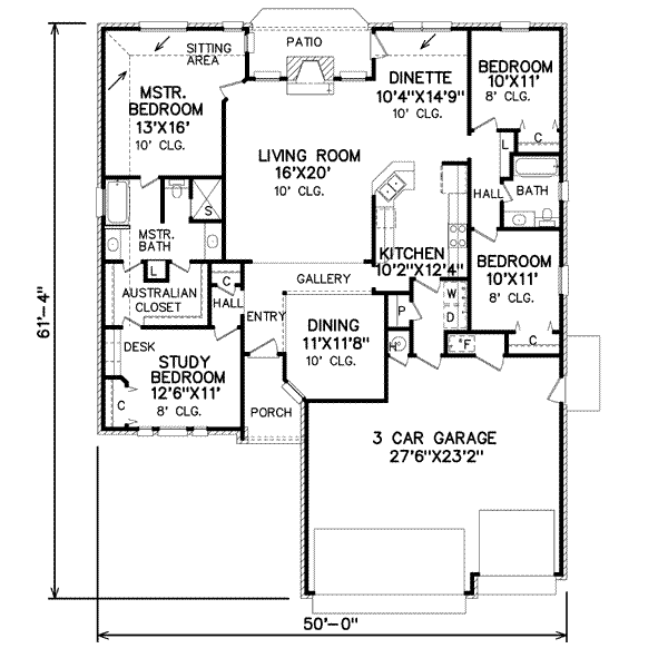 Traditional Floor Plan - Main Floor Plan #65-298