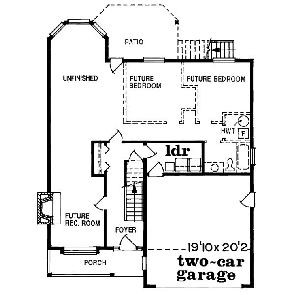 Traditional Floor Plan - Main Floor Plan #47-245