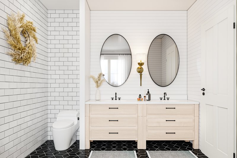 House Blueprint - Interior - Bathroom 1 for Bungalow House Plan #23-2798 - 6 bed, 2 bath