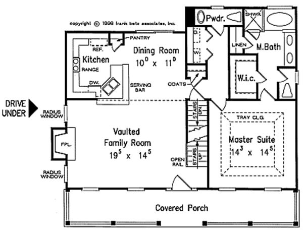 Country Floor Plan - Main Floor Plan #927-36