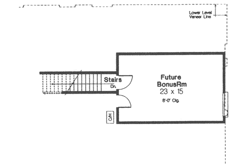 Architectural House Design - Floor Plan - Other Floor for Farmhouse House Plan #310-416 - 3 bed, 2 bath